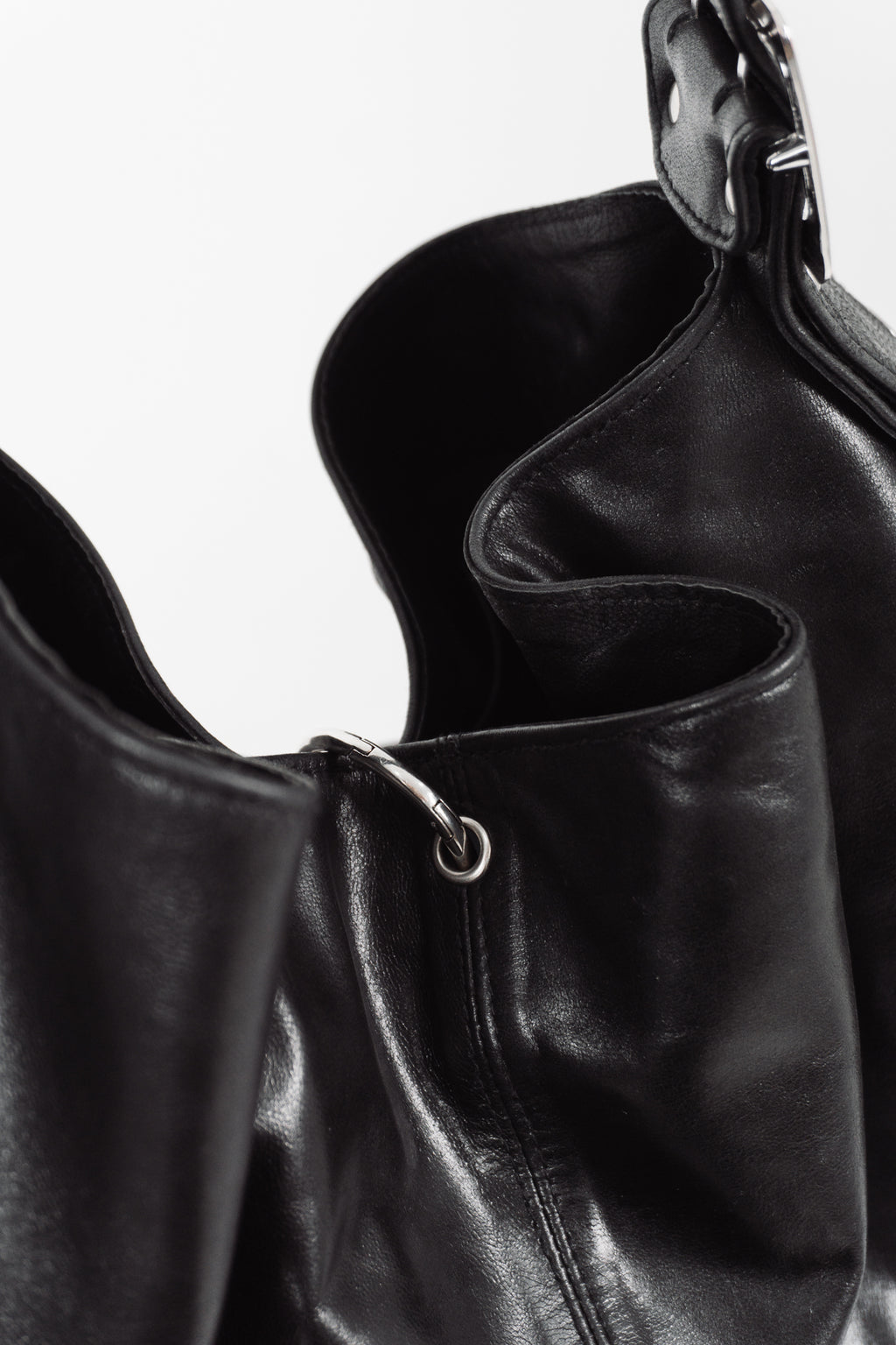 MARAIS Black Belt Bag — Real Leather