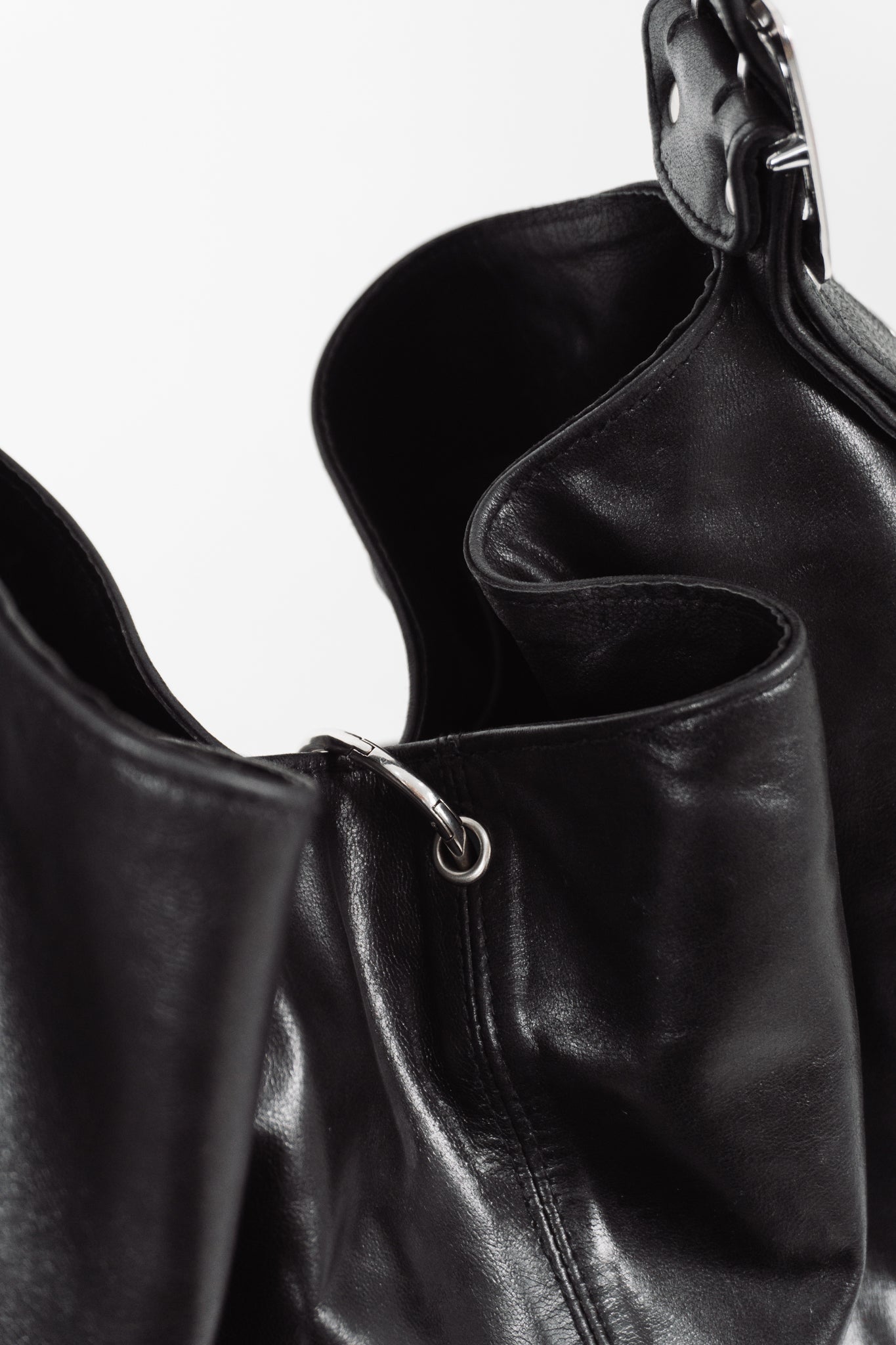 MARAIS Black Belt Bag — Real Leather