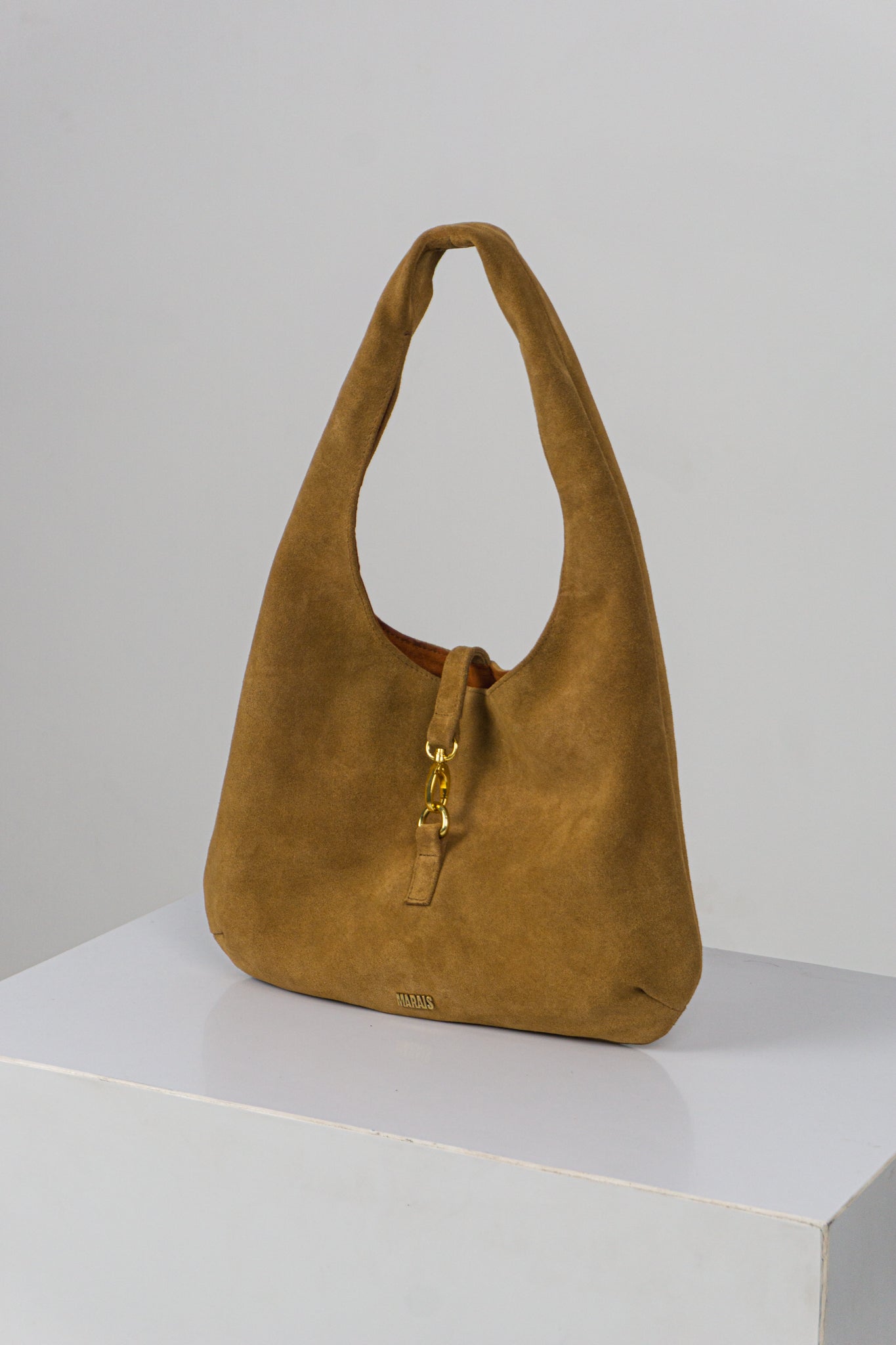 MARAIS Cappuccino Bag — Suede