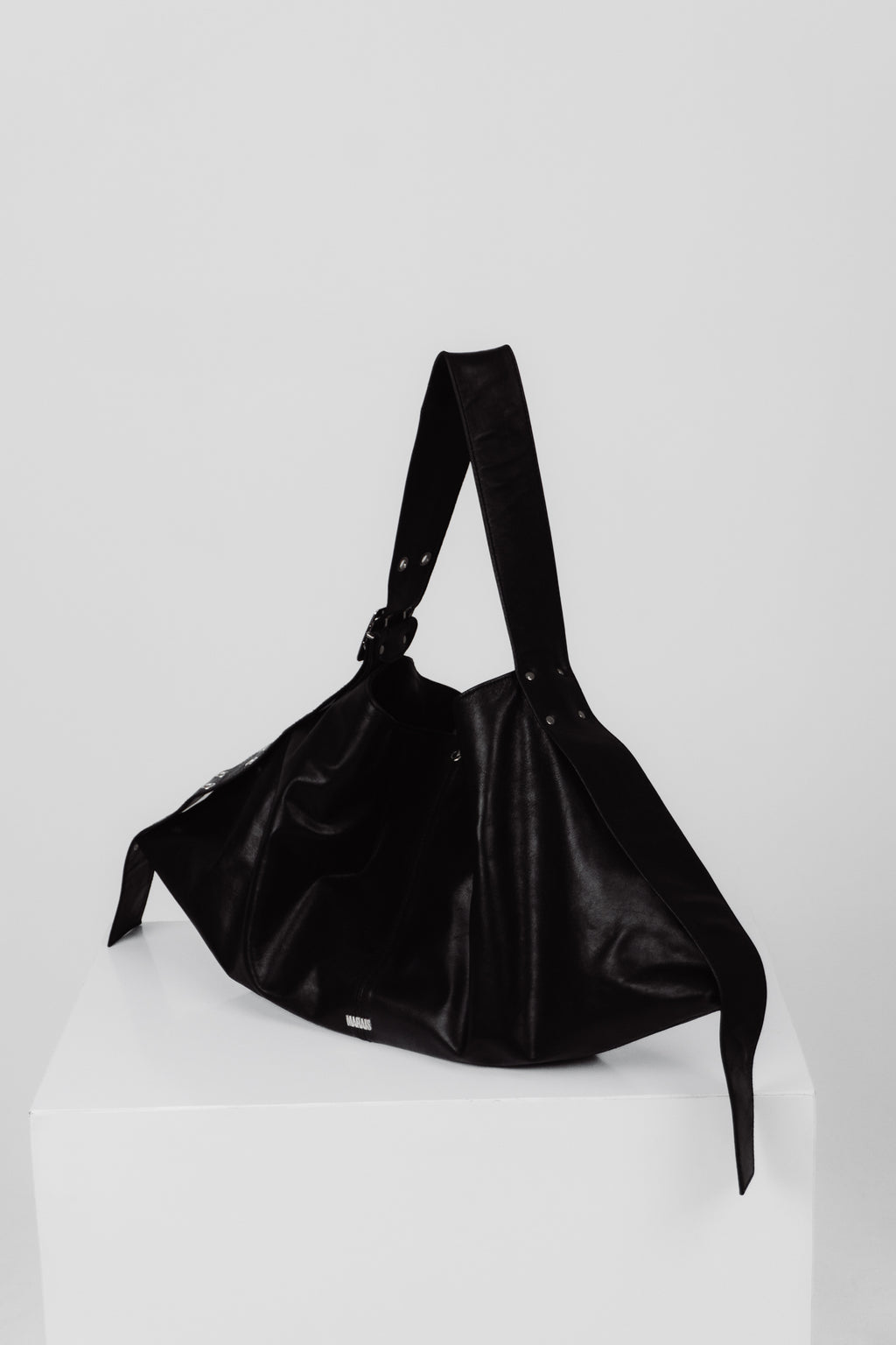 MARAIS Black Belt Bag — Real Leather