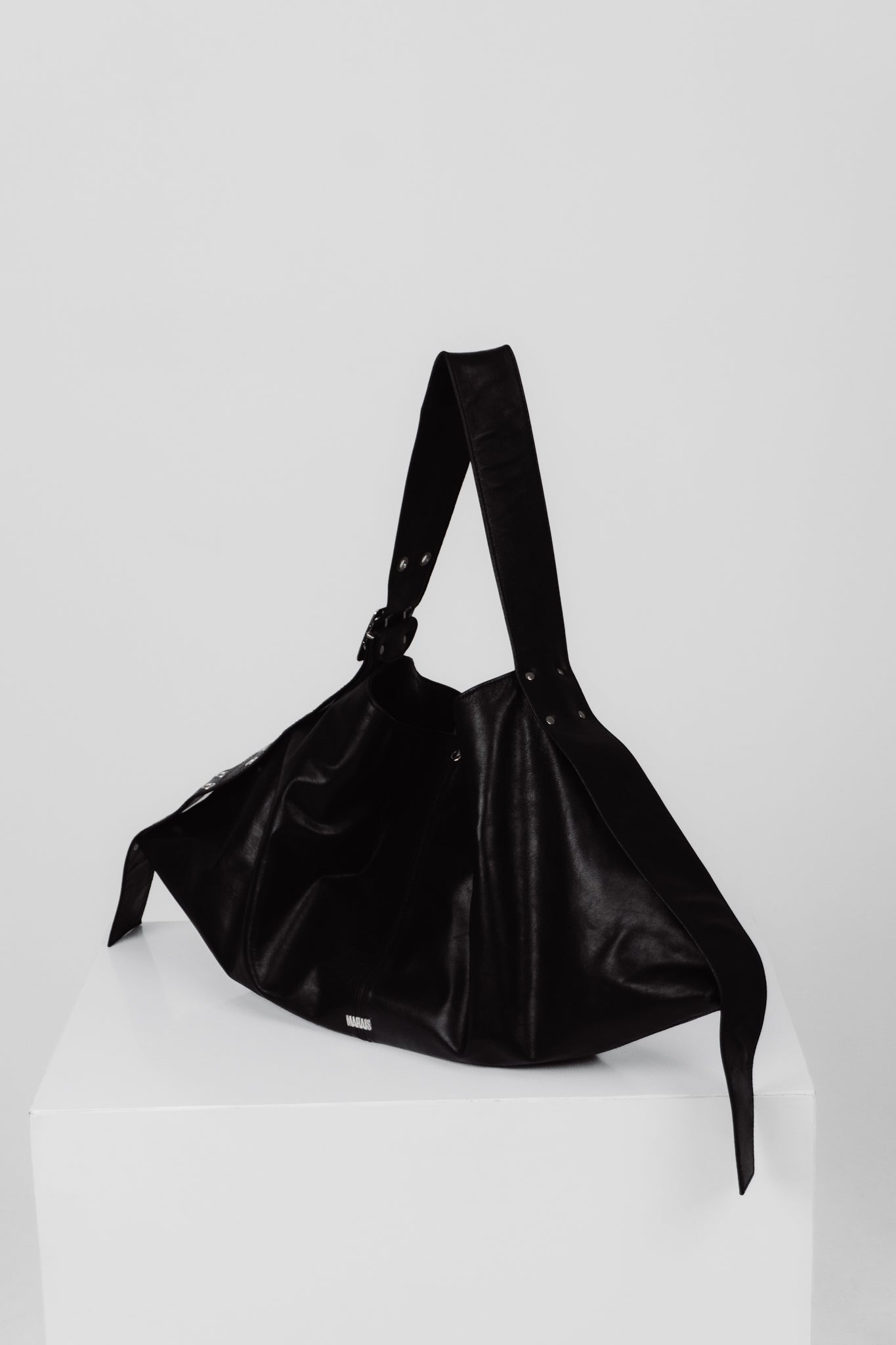 MARAIS Black Belt Bag — Real Leather