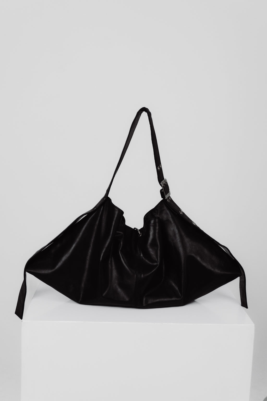 MARAIS Black Belt Bag — Real Leather