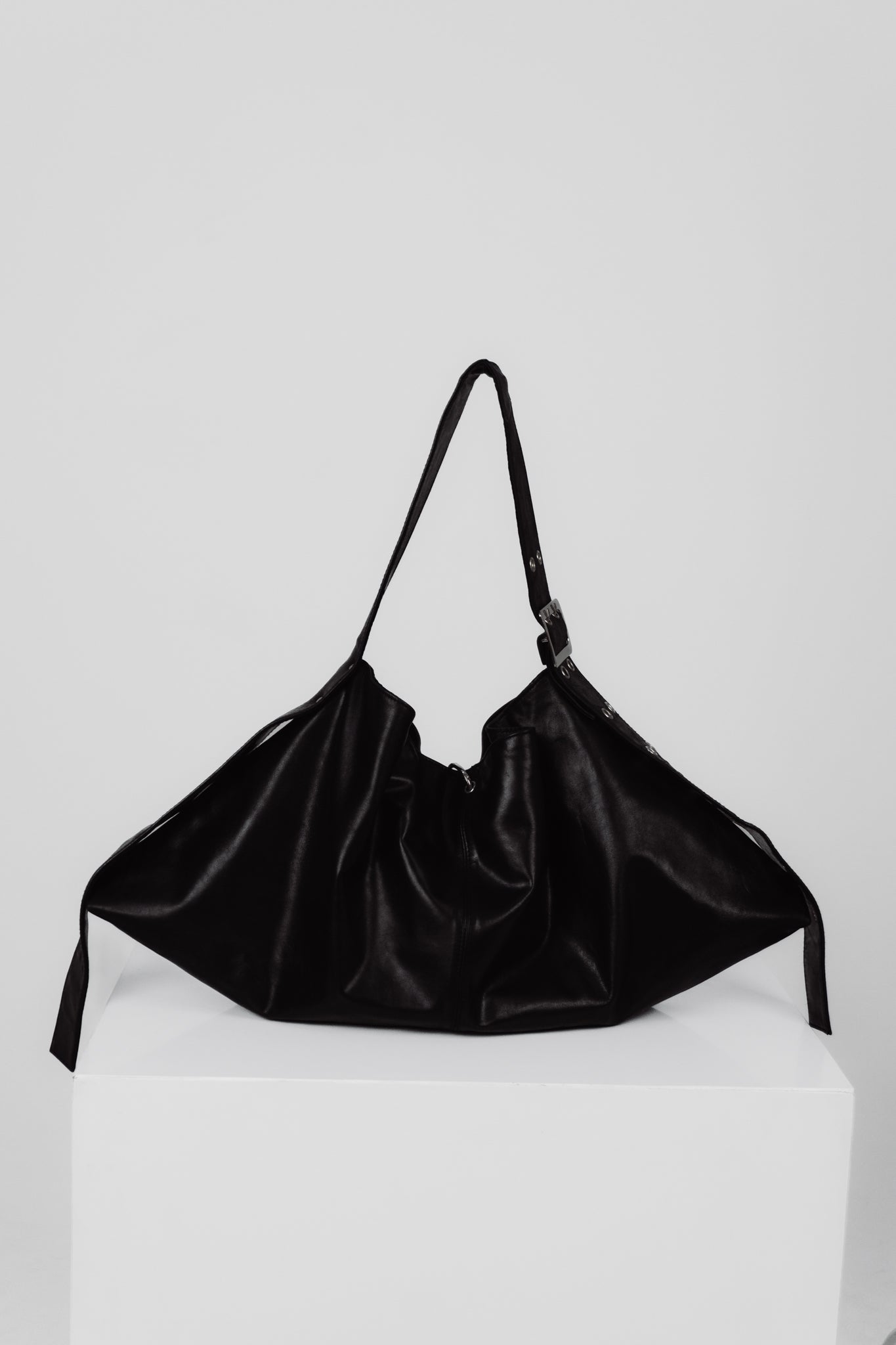 MARAIS Black Belt Bag — Real Leather