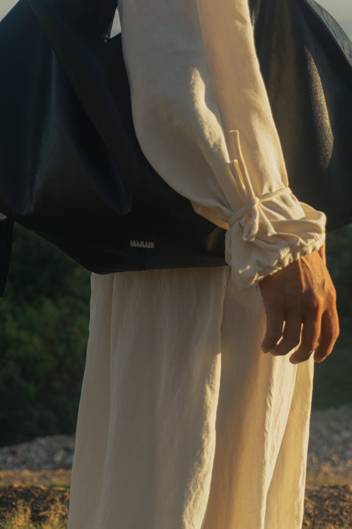 MARAIS Black Belt Bag